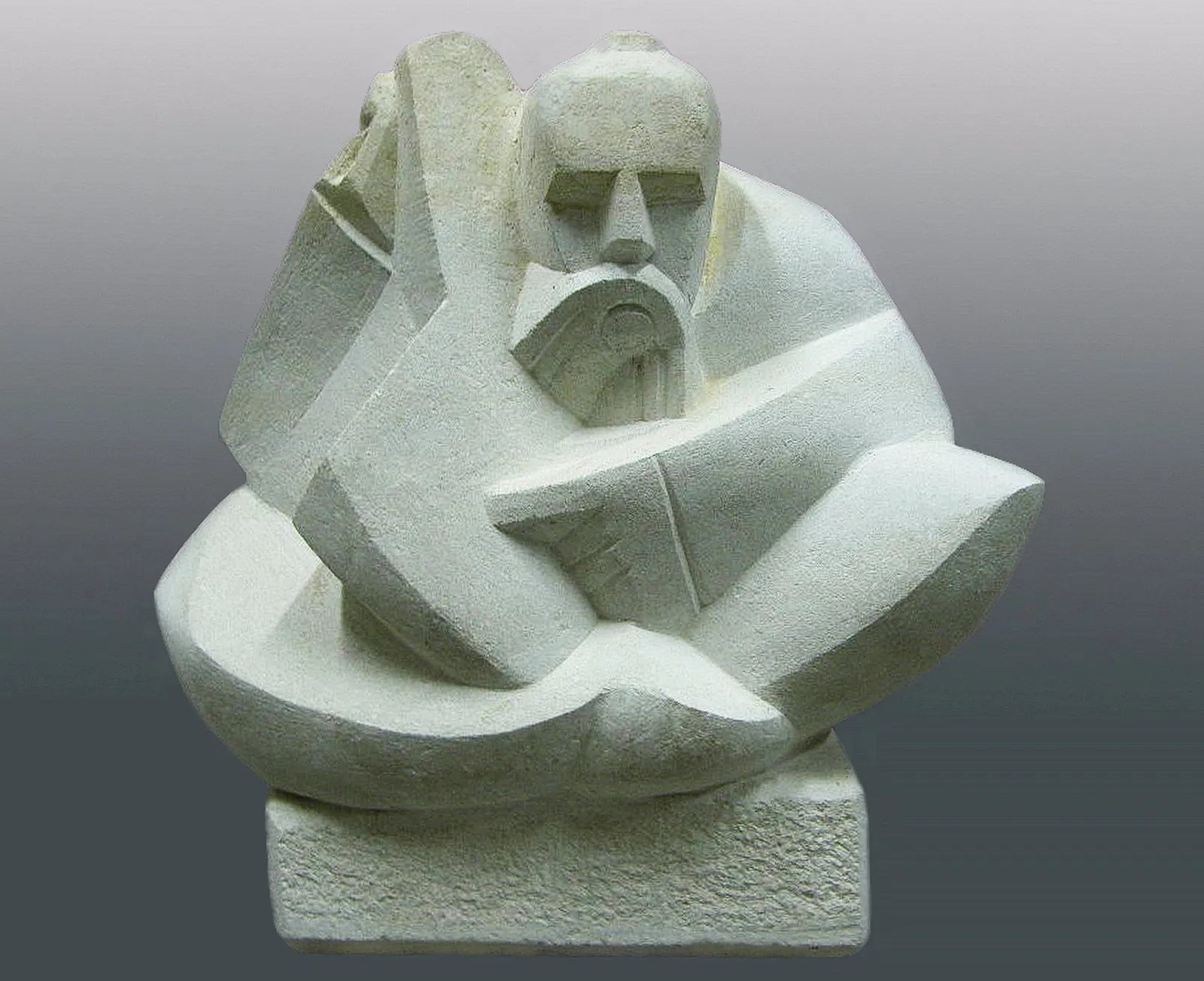 Image of DUMA (an epic folk ballad) by Roman Kykta, size: 400/400/250 мм, made of Limestone, Sculpture Exhibition Plastic Art medium