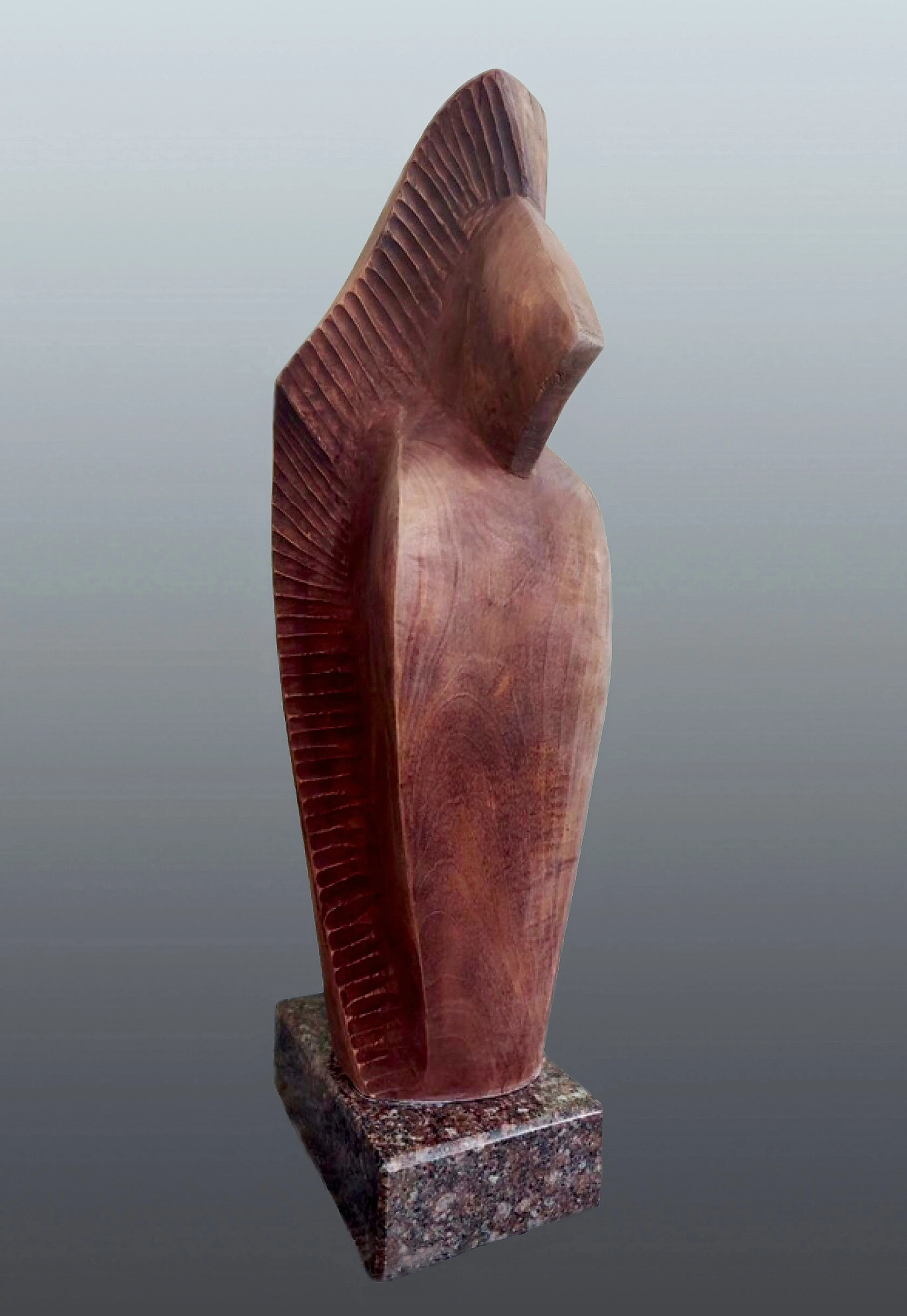 Obraz LEMKOWA MADONNA autorstwa Roman Kykta, rozmiar: 570/220/150 мм, wykonany z Drzewo, granit, medium Rzeźba Wystawa plastyczna Zdjęcie 3 z 3.