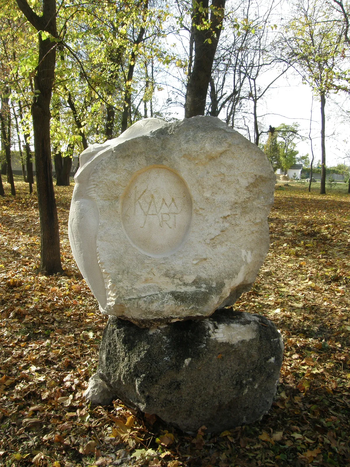 Image of TRYPILLIAN NIKE by Roman Kykta, size: 1300/900/500 мм , made of Limestone, Sculpture Symposiums medium, from City of Kamenka, Transnistria Photo 1 of 3.