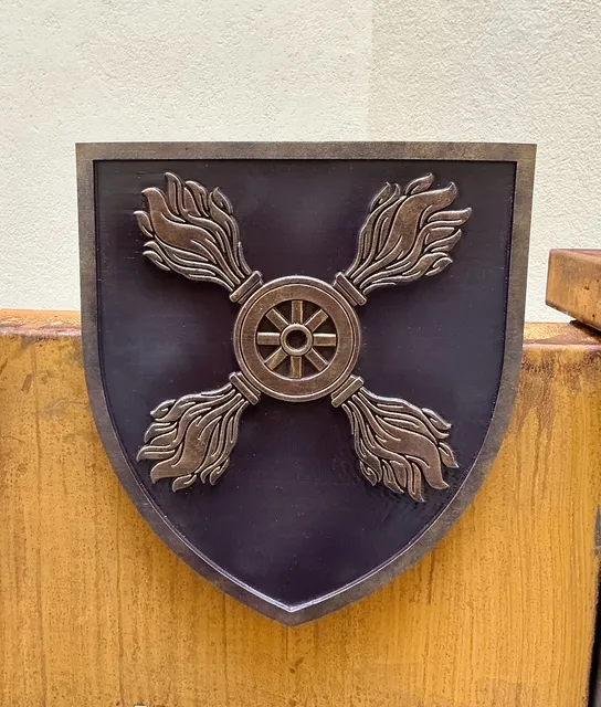 Image of Memorial to the Fallen Soldiers of the State Special Transport Service by Roman Kykta, made of Artificial stone, corten steel, Sculpture Monuments medium, from Львів Photo 9 of 9.
